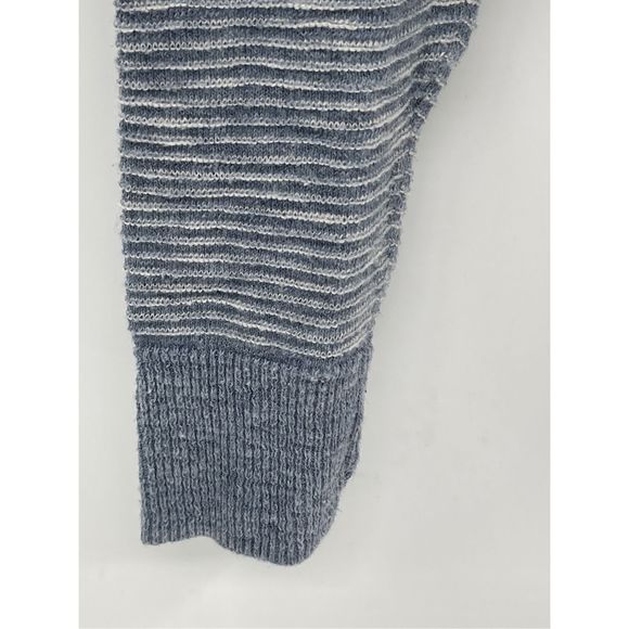 Madewell Cardigan Sweater Women XS Blue‎ White Stripes Open Long Sleeve Pockets - Picture 5 of 11